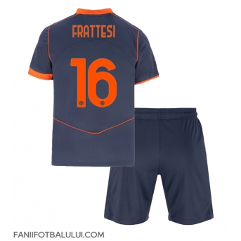 Inter Milan Davide Frattesi #16 Echipament de Fotbal Replică 2025-26 Copii Treilea (+ Șorturi)